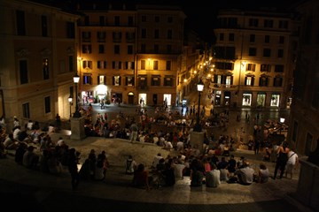 The Spanish Steps By Night