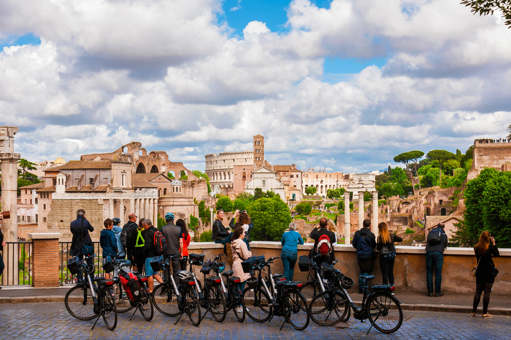 Bicycle Tour Panorama View Rome