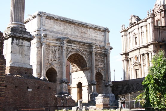 The Roman Forum Arch Of Titus