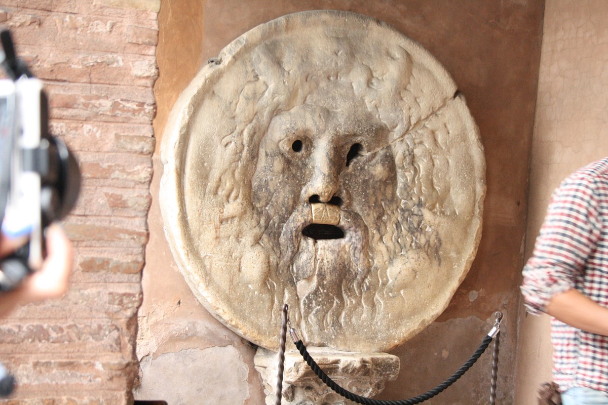 The Mouth of Truth Bocca della Verità from Roman Holiday