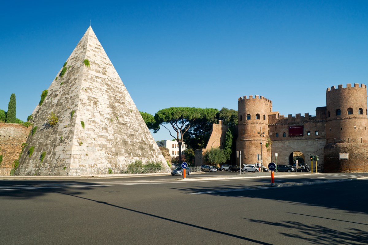 Pyramid of Cestius in Rome