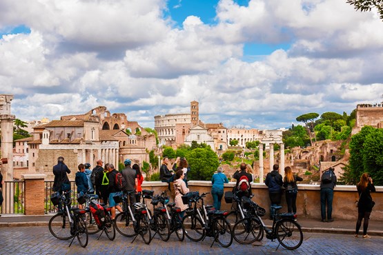 Bicycle Tour Panorama View Rome