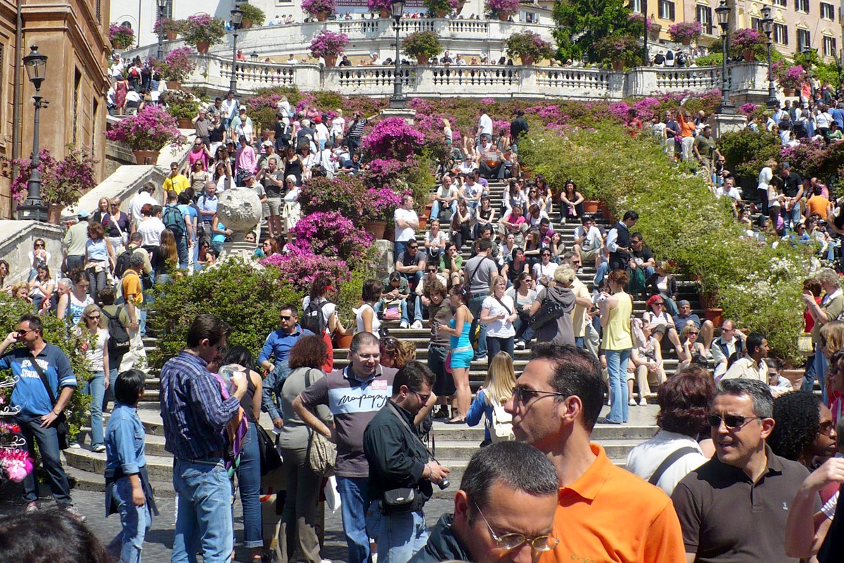 Spanish steps in May