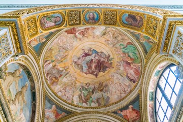 ceiling painting santa maria in trastevere